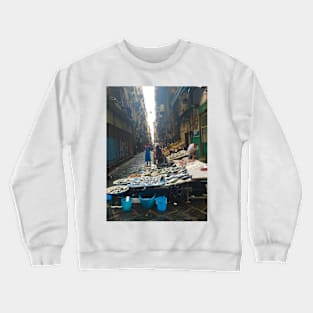 Fish Market in Naples Crewneck Sweatshirt